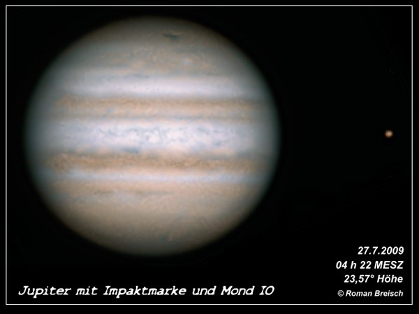 Jupiter Impact 2009 and Io