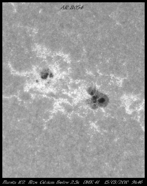 Solar Image - Sunspot 11054