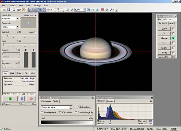 Lucam Recorder Screenshot