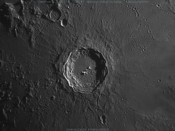 Saturn and Lunar Crater Copernicus
