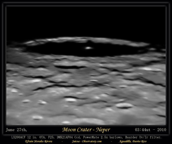 Moon Crater Perouse