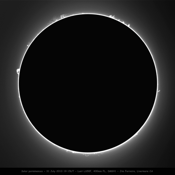 Solar Prominence Full Disk