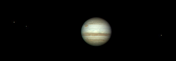 Jupiter, Ganymede, Europa & Io