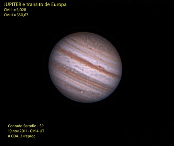 Conrado Serodio - Jupiter and Europa Transit