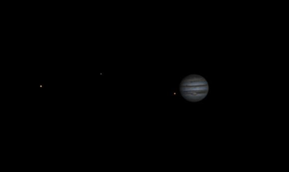 Jupiter with Ganymede, Callisto and Io - Alex Houston