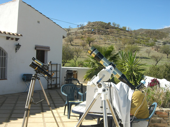 Solar Astrophotography Setup of Andrew Devey