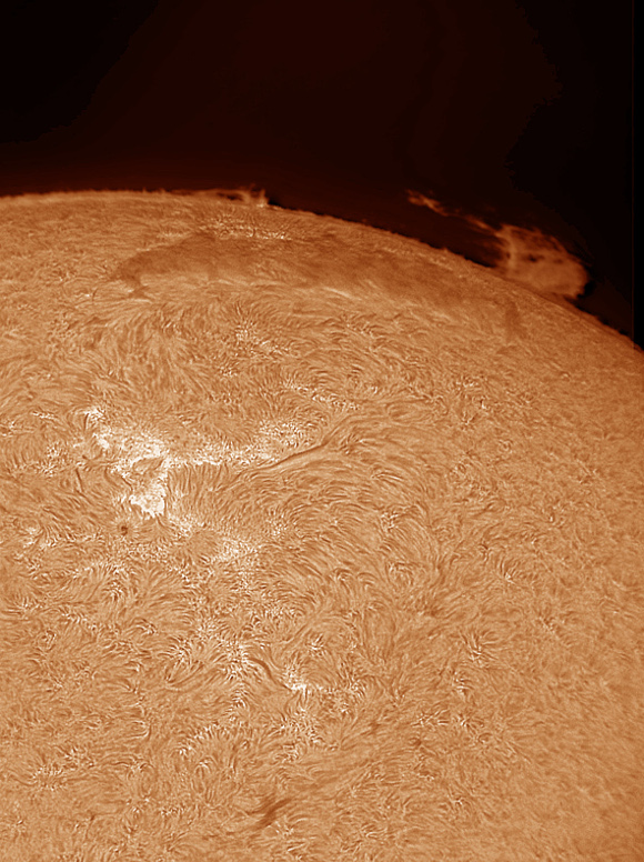 Sun in H-Alpha by Stefan Hahne